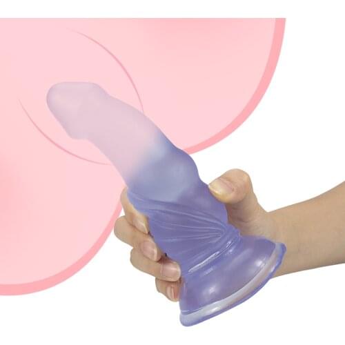 Jelly Penis Soft Penis with Strong Suction cup Female Masturbation Tool G-spot Clitoral Stimulator Erotic Sex Toys for Couple