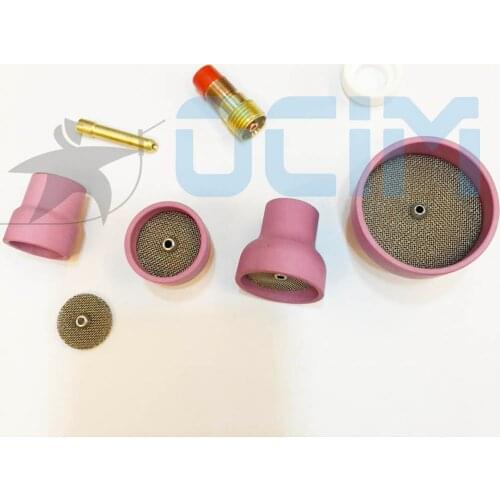 Ceramic Welding Cup Kit + Alumina Ceramic Nozzle Cups For WP17/18/26