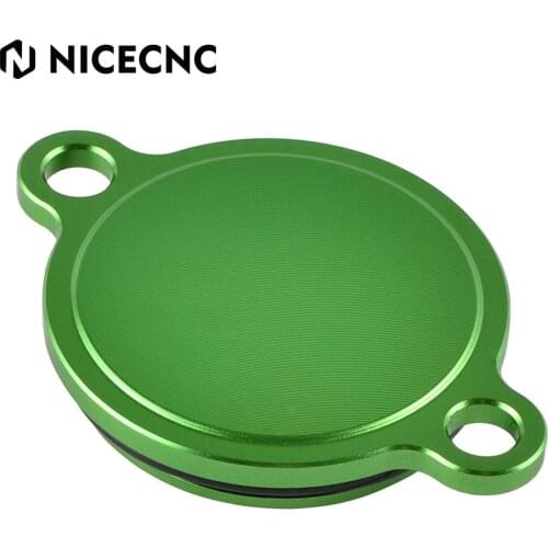 NICECNC Oil Filter Cover Cap for Kawasaki KX250F KX 250F 250 F KXF 250 2005-2020 2019 2018 2017 Motocross Aluminium Accessories