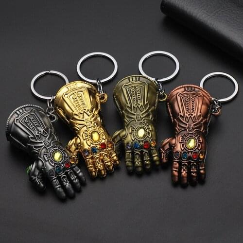 WANGAIYAO Movie Peripheral Jewelry Unlimited Gloves Keychain Pendant Fist Gloves Bottle Opener Pendant