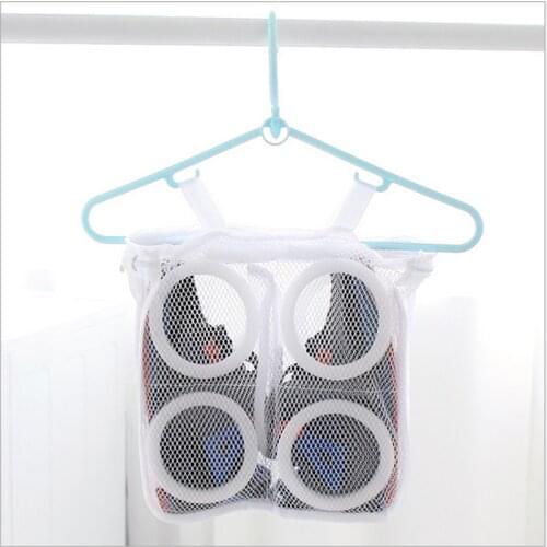 Shoes Washing Hanging Bag Dry Sneaker Mesh Laundry Bags Home Using Clothes Washing Net bag Shoes Protect Wash Organizer Bag New