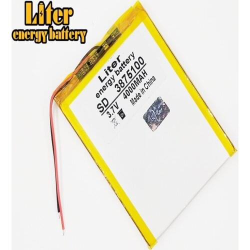 3.7V 4000mAH 3875100 Polymer lithium ion battery for for - sun N70 7 inch DNS AirTab DUAL