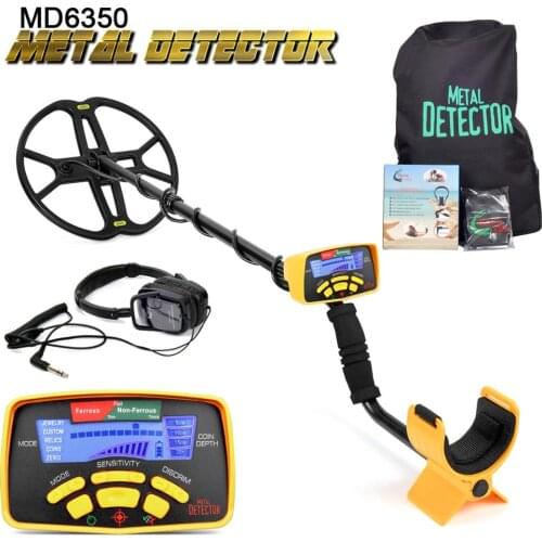 Professional Underground Metal Detector MD6350 Advance 12' Super Coil Gold Digger Treasure Hunter Pinpointer Stud Fider Detector