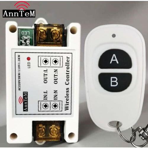 Anntem brand RF 433MHZ Remote Control Switch Realy AC 220V 110V Power remote control breaker High power all - way switch