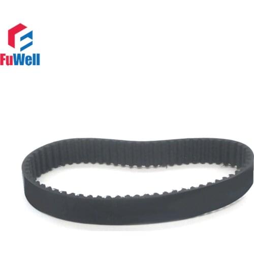 2pc HTD3M Timing Pulley Belt Closed Loop 15mm Width Rubber Gear Belt 171/174/180/183/186/189/192/195/198/201/204-3M Pulley Belt