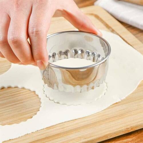 3PCS Dumpling Skin Cutter Stainless Steel Round Dumpling Cutter Dumpling Tool