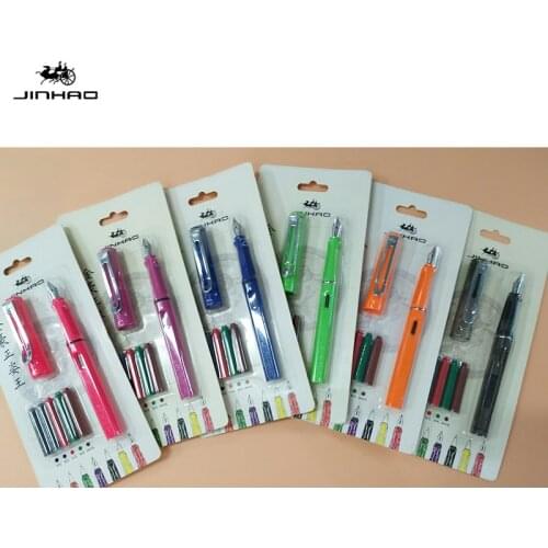 JINHAO 599A Fountain Pen 0.5 Mm Writing Posture Correction Ink Pens Set for Student School Supplies Stationery