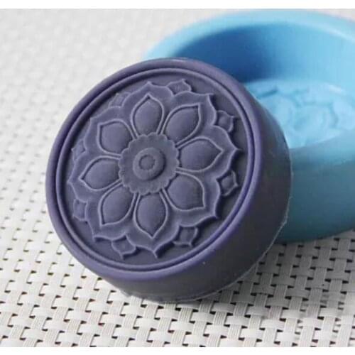 Silicon Soap Mold essential oil soap mold Round Flower Shaped moulds Handmade DIY Craft Silicone Soap Mould aroma stone moulds