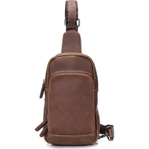 Yesetn Bag 04092021 Mens chest bag single shoulder bag messenger bag large capacity soft bag