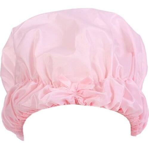 Women Waterproof Shower Cap Kitchen Anti-Smoking Hair Cover Reusable Bathing Hat
