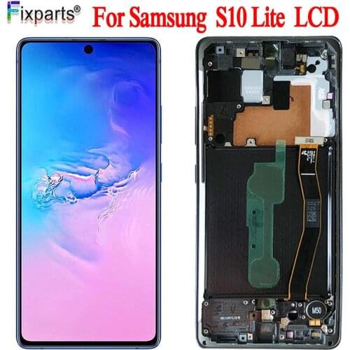 6.7"Amoled For Samsung S10 Lite LCD Display Touch Screen Digitizer Assembly For Samsung G770 G770F G770F/DS G770F/DSM LCD