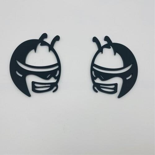 1 Pair For Challenger Charger Matte Black Scat Pack Head Emblems Side Door Fender Stickers