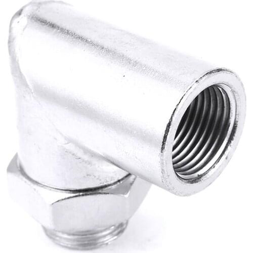 1pc Metal Car Auto Truck Adjustable O2 Oxygen Sensor Adapter Boss Extender Spacer M18x1.5 Thread 90 Degree Repair Tool