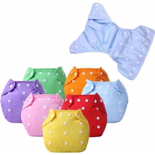 1PCS Adjustable Nappy Cloth Diapers Soft Covers Washable Free Size Adjustable Winter Version Reusable Baby Infant Cloth Diapers