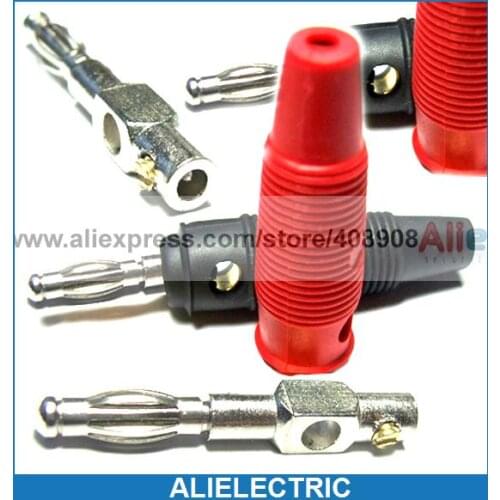100x Insulation Soft Silicone 4mm Banana Plug for Binding Post Speaker Meter Test