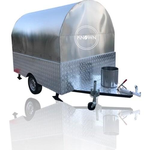 2m Hot sale stainless steel mobile food cart food truck food cart trailer with light