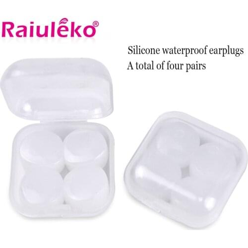 8Pcs Soft Silicone Ear Plugs For Swimming Waterproof Sleeping Learning Noise Reduction Sound Insulation Protect Hearing Earplugs