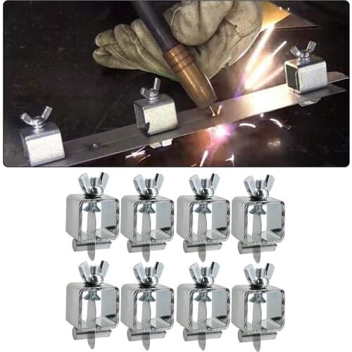 8pcs Welding Butterfly Clamps Holder Butt Weld Clamps Welding Positioner Fixture for Welding Clamps Tools Set