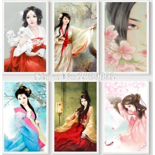 DIY Diamond Embroidery Classical Girl 5D Diamond Painting Cross Stitch Mosaic Pattern Full Square Rhinestone Home Decor