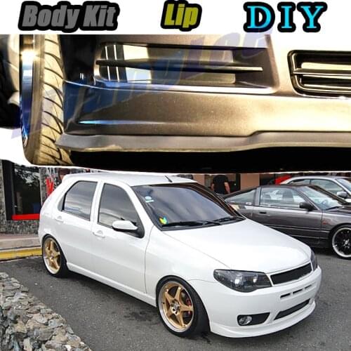Car Bumper Lip Front Spoiler Skirt Deflector For Fiat Palio 178 326 Tune Car Modified Body Kit VIP Hella Flush Lips