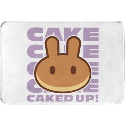 PancakeSwap Cake Crypto Miners Kitchen Non-Slip Carpet Caked Up Living Room Mat Welcome Doormat Home Decoration Rug