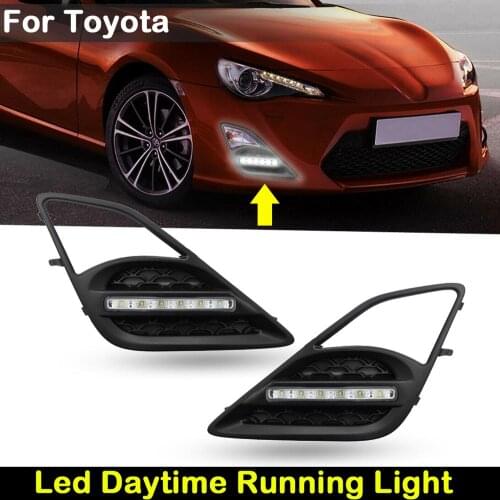 For Scion FR-S Toyota FT86 or GT86 2013-2016 Car Front High brightness White LED DRL Light Daytime Running Lamp