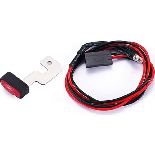 For WPL D12 1/10 RC Car Brake Light Rear Taillight Light Decoration Parts Upgrade Accessories