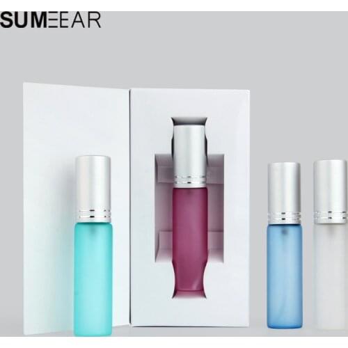 20Pieces 10ML Perfume Bottle Frosted sand With packing box Spray Bottles Sample Empty Containers Atomizer