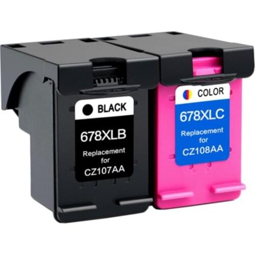 YLC 1set 678 XL Compatible ink cartridges For HP678 XL For HP Deskjet 2515 3515 1018 1518 2548 3548 4518 2648 Printer