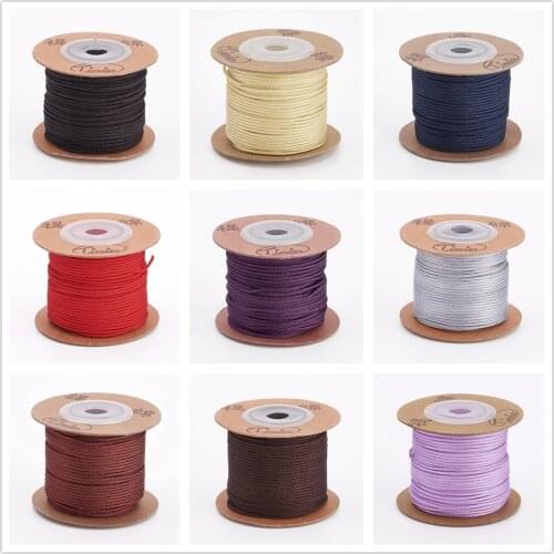About 25m/roll Nylon Round Cords 1.5mm String Threads Cord For DIY Bracelet Necklace Jewelry making Cords Accessories