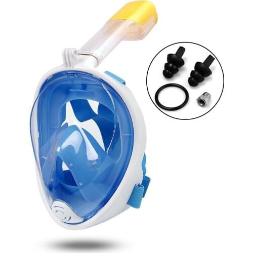 Underwater Scuba Anti Fog Full Face Diving Mask Snorkeling Respiratory Masks Safe Waterproof Swimming Equipment for Kid Youth