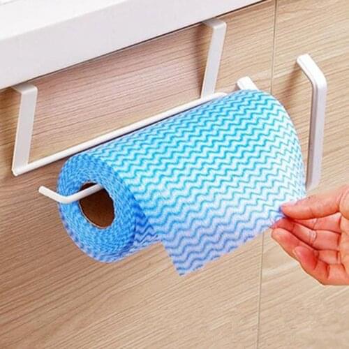 Metal Kitchen Tissue Hanging Holder Bathroom Towel Holder Storage Rack Cabinet Cupboard Draining Shelf Toilet Paper Organizer30