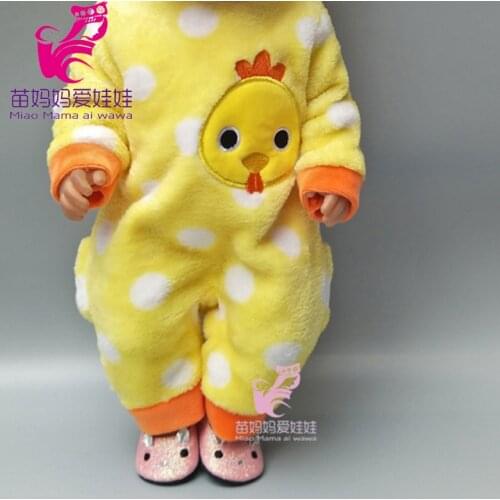 Cute Doll Plush Clothes Set for Baby Doll 18 Inch 45cm Girl Doll Clothes Doll Head Band Accessory