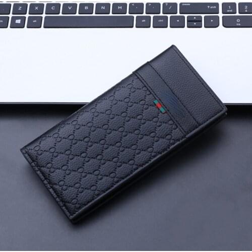 New Mens Drivers License Fashion Long Casual Vertical Wallet Multi-card Bit Can Put The Drivers License Boys Wallet Business