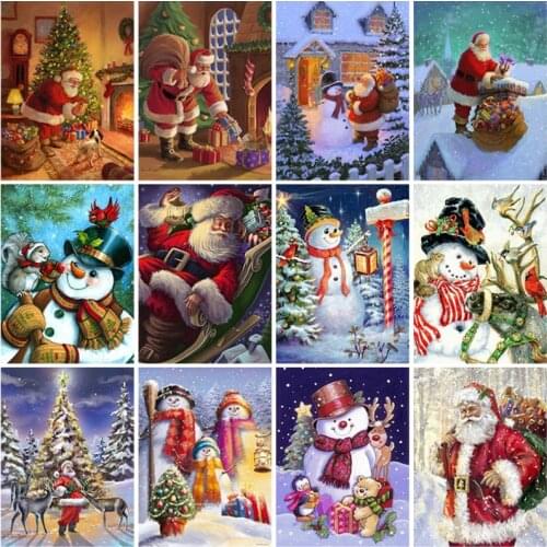 DIY Santa Claus 5D Diamond Painting Full Square Drill Christmas Gift Home Decoration Embroidery Picture Handcraft Art Kits Lover