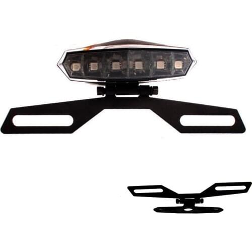 New Arrive Adjustable Folding Motorcycle License Plate Holder Tail Light Bracket Mount Support