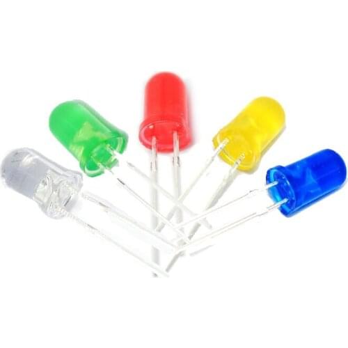 NEW 200Pcs/lot 3MM 5MM LED Diode Kit Mixed Color Red Green Yellow Blue White Emitting Diode Assortment In Package