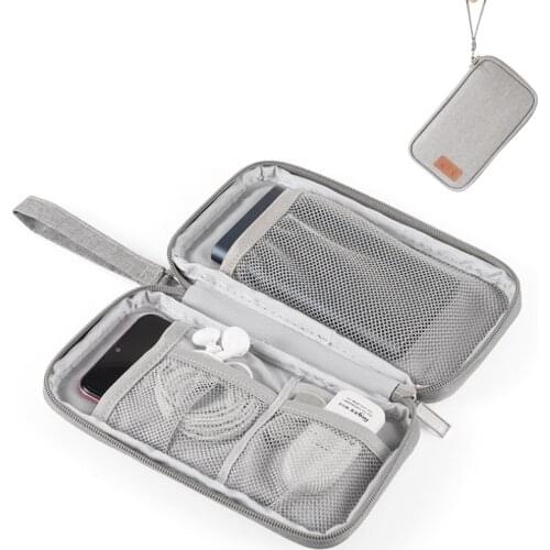 Portable Power Bank Storage Bag USB Cables Charger Holder Cable Organizer Pouch Case Travel Electronic Bag Accessories