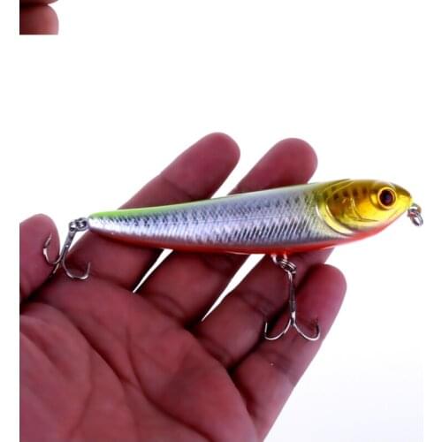 New 10cm 13.7g Pencil Fishing Lure 6# Top water Dogs Hard Lures Baits Wobbler Artificial Hard Bait Fishing Tackle Pesca