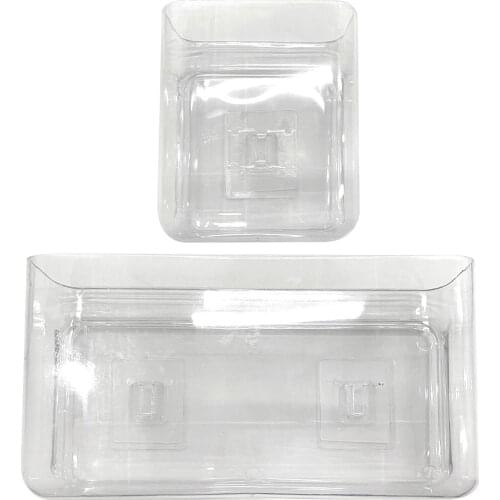 Hangable Clear Storage Box Transparent Durable Creative Wall-mounted Home Organizer Case For Household Storage Home cool