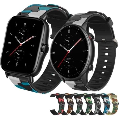 Sport Silicone Watchband For Huami Amazfit GTR 2 2e Strap Bracelet For Amazfit GTS 2 2e Accessories 20mm 22mm Wristband Correa