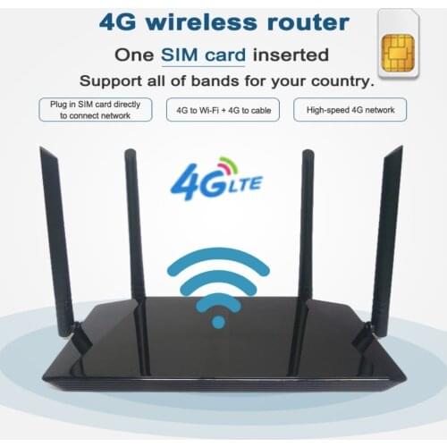 The Cheapest 3G/4G LTE Mobile Wifi Hotspot With Sim Card Slot LTE Router 300Mbps Wireless CPE 4Pcs External Antenna Up 32Users