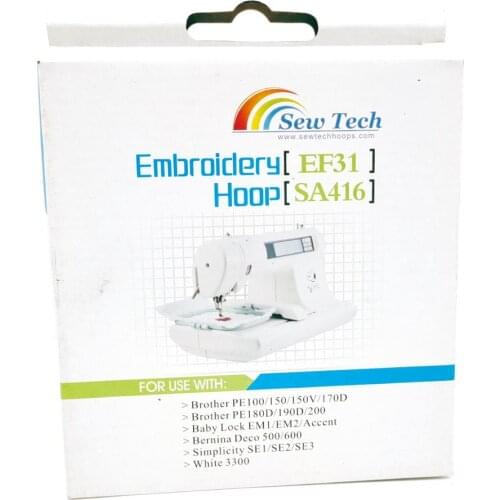 Sew Tech Embroidery Hoops for Brother Embroidery Machine Frames for Brother PE100 Baby Lock EM1 EM2 Accent Bemina 500 SA416