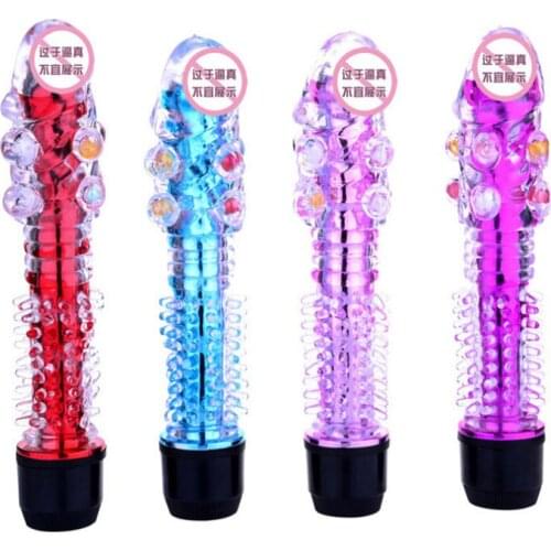Light Single Crystal Prickly Shock AV Spike Vibrator Stick for Women Masturbation Massage Vibrator ZD0142