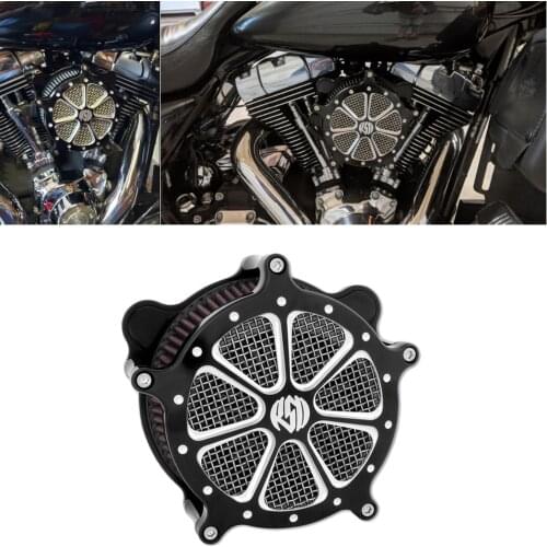 Motorcycle CNC Air Cleaner Intake Filter Red For Harley Touring Roadking FLHTC FLHT 2008-2016 RSD Harley XL Sportster 2004-Up