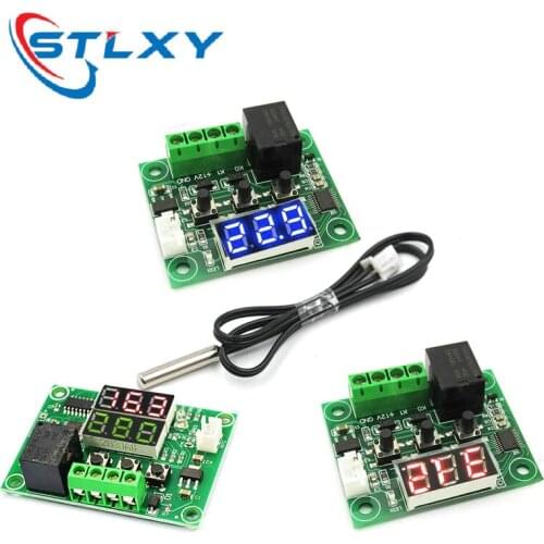 W1209 DC 5V 12V Температура отопления охлаждения Термостат Температурный контроль Переключатель Регулятор температуры термометр