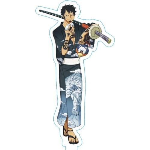 Japanese Anime One Piece Acrylic Figure Cosplay Trafalgar Law Printed Doctor Law Stand Model Toys Kawaii Accessories