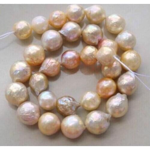 Jewelry Pearl Necklace gorgeous 12-13mm natural south seas kasumi pink purple pearl necklace18inch Free Shipping