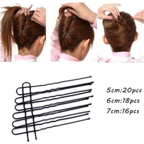 5/6/7cm U Shape Hair Pin Braided hair Tool Pin Clip Metal Hairpin For Women Hair Accessories Hair Styling Tools