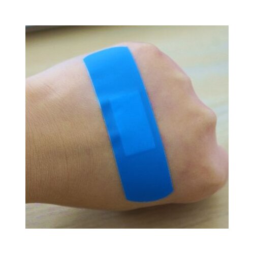 20pcs 72 * 19mm for food use special hemostatic paste for food blue band aid PE band aid waterproof and breathable wound aid